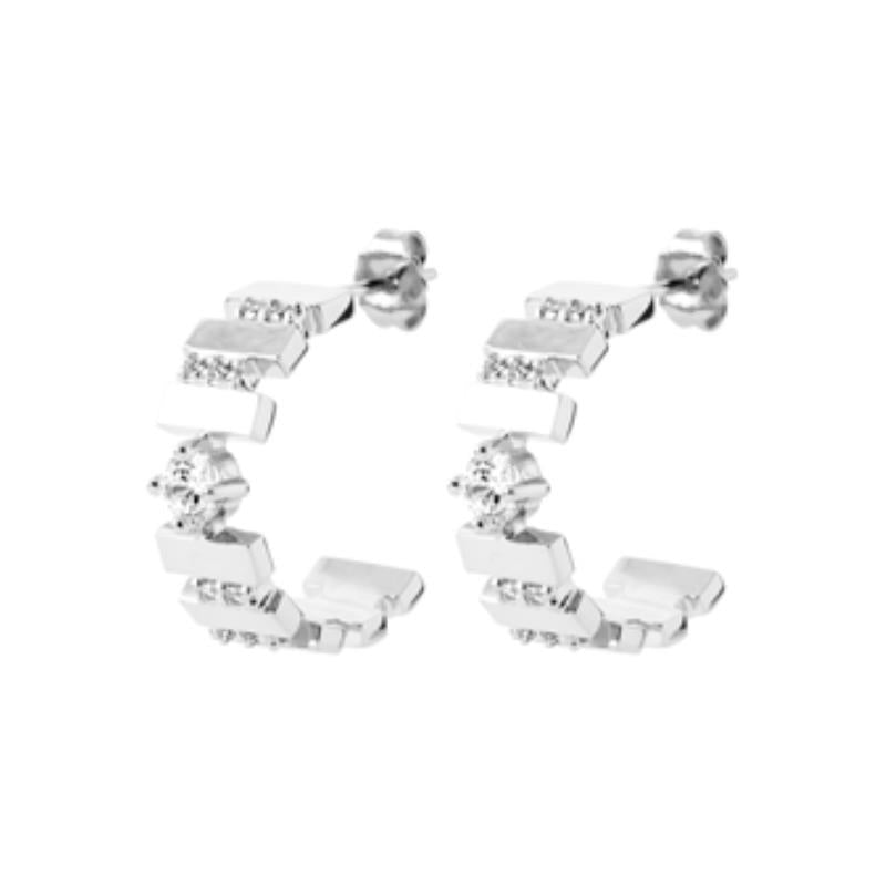 Coque de Nacre Créoles argent 1676610