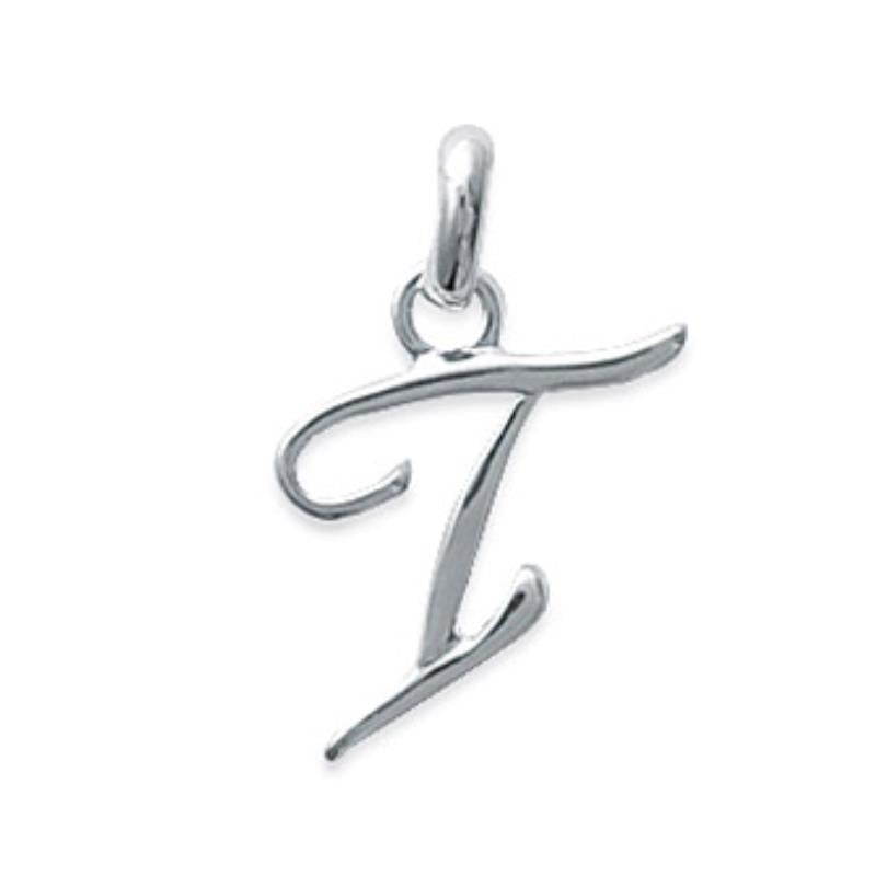 Coque de Nacre Pendentif initiale argent 74811559