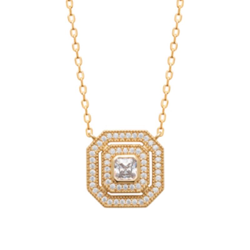 Coque de Nacre Collier plaqué or 973682