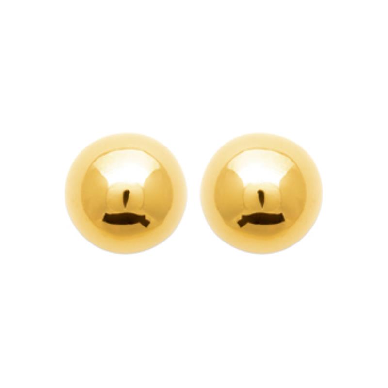 Coque de Nacre Puces d'oreilles acier doré 3123109