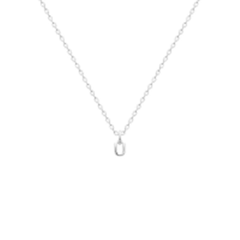 Coque de Nacre Pendentif initiale argent 7775621