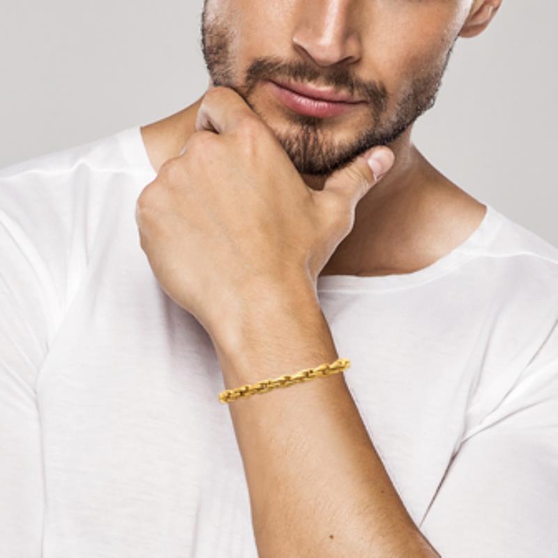 Coque de Nacre Bracelet acier doré 312201