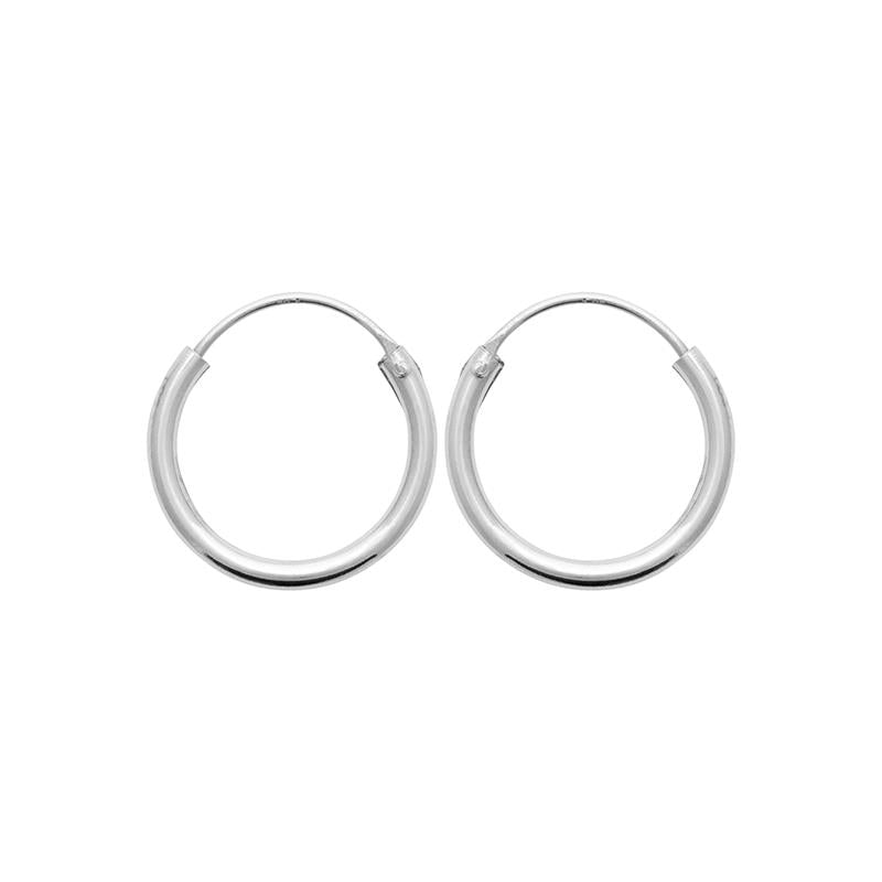 Coque de Nacre Créoles argent 702216