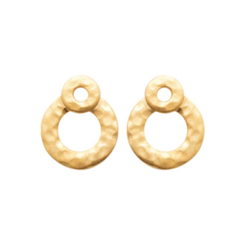 Coque de Nacre Puces d'oreilles plaqué or 2572500