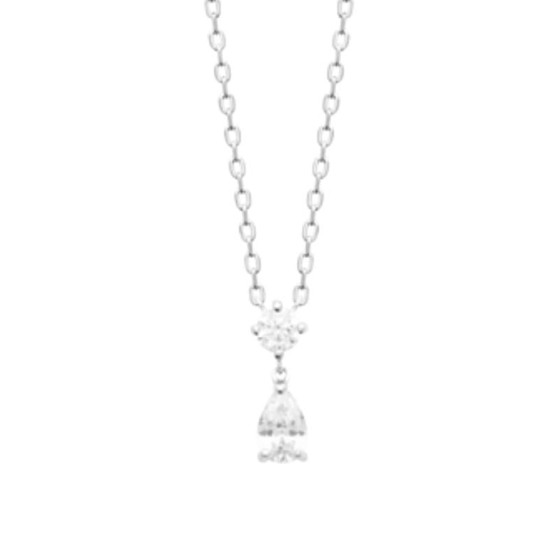 Coque de Nacre Collier argent 874111