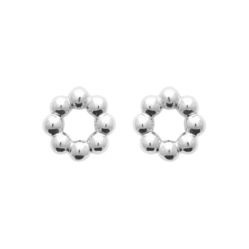 Coque de Nacre Puces d'oreilles argent 73070400