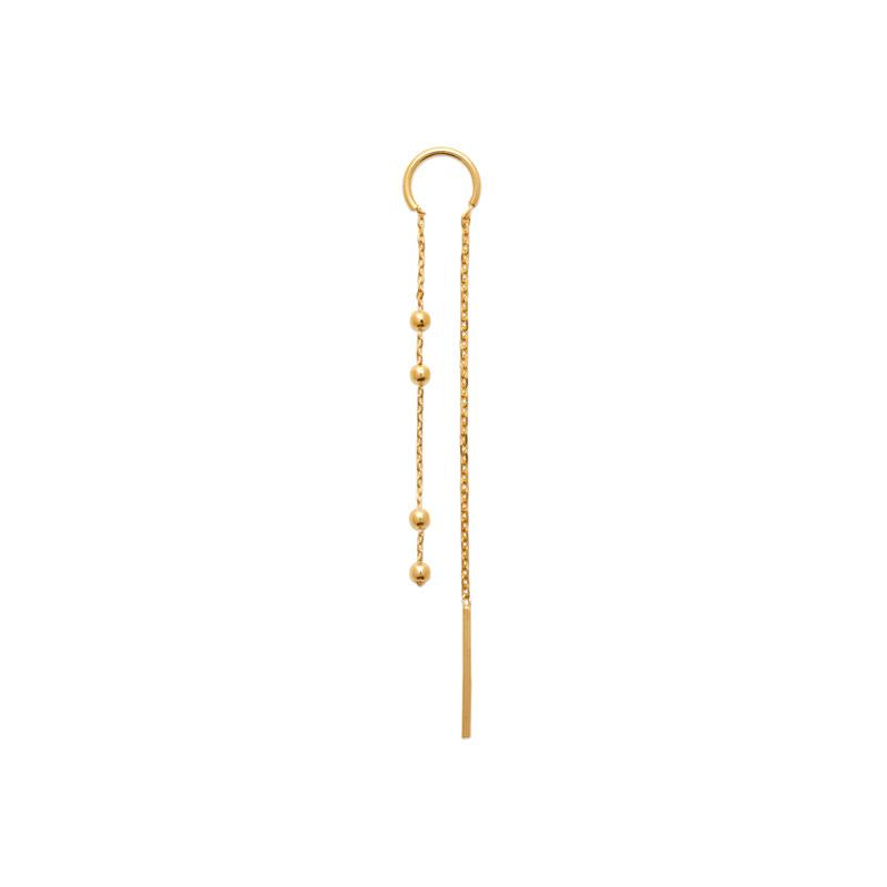 Coque de Nacre Boucle d'oreille à l'unité plaqué or 23070100U