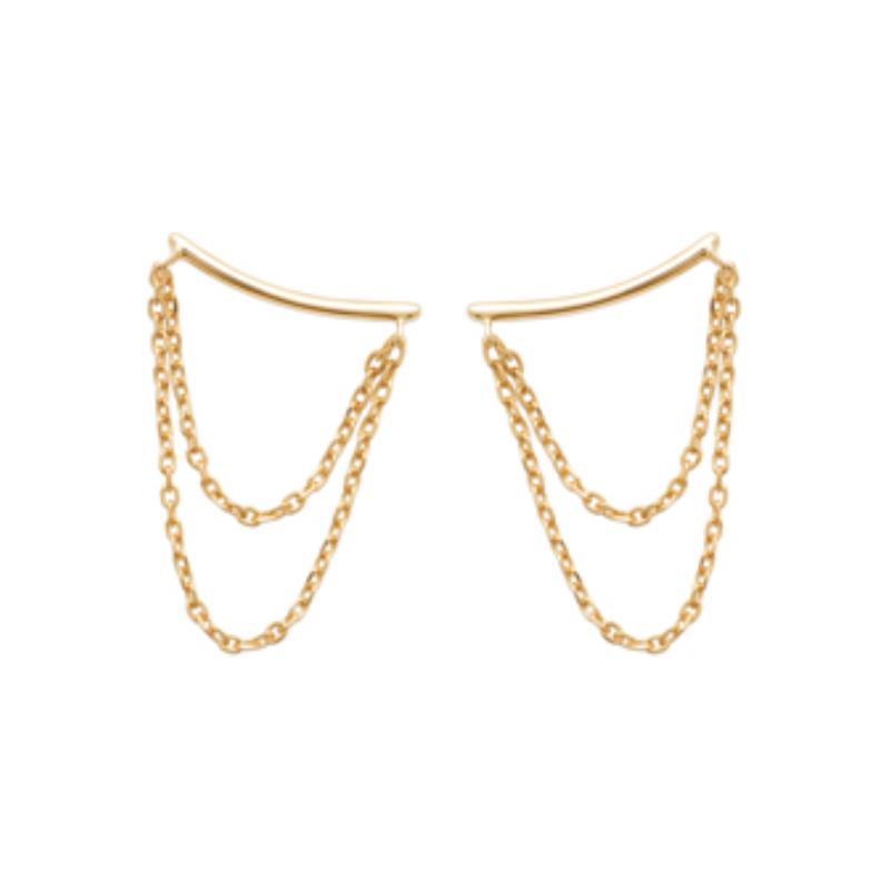 Coque de Nacre Boucles d'oreilles plaqué or 23043400