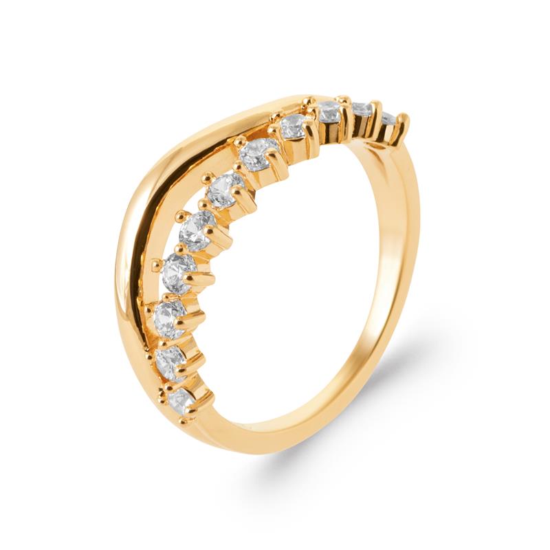 Coque de Nacre Bague plaqué or 2990810