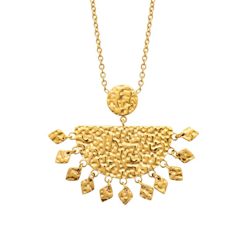 Izee Collier acier doré 312421