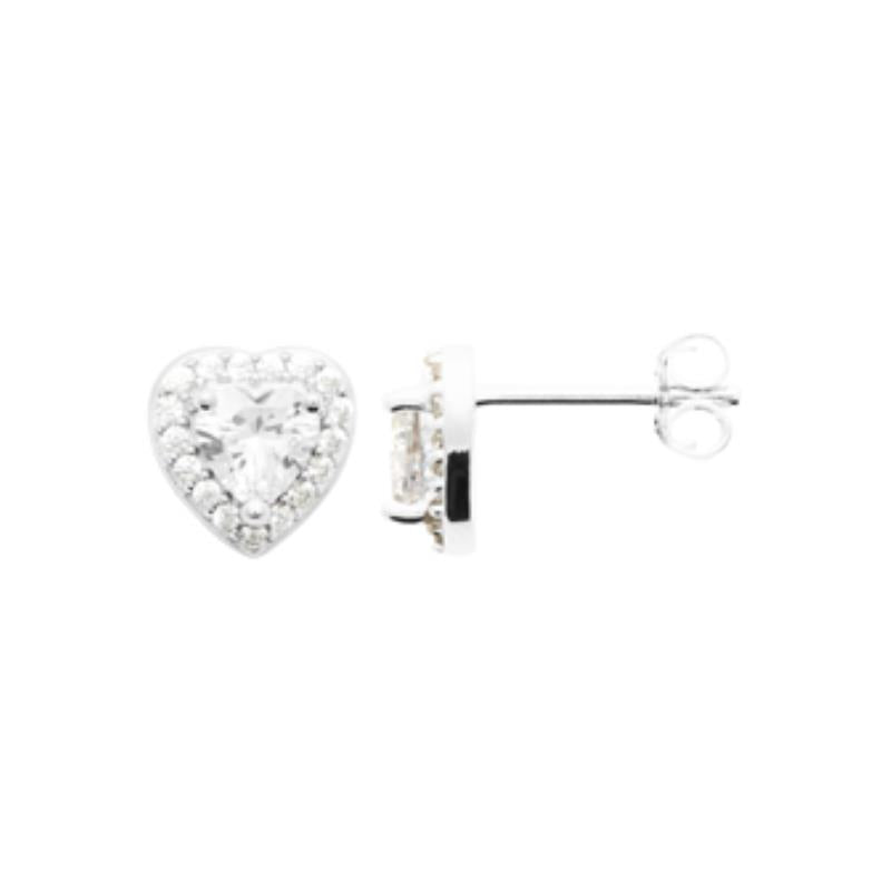 Coque de Nacre Puces d'oreilles argent 13046410