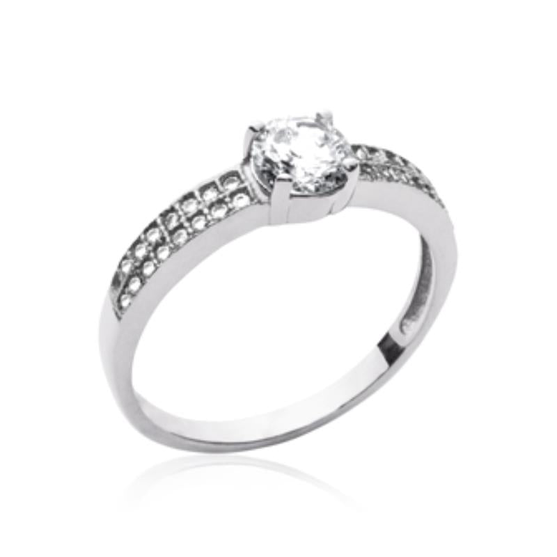 Coque de Nacre Bague solitaire argent 1249110