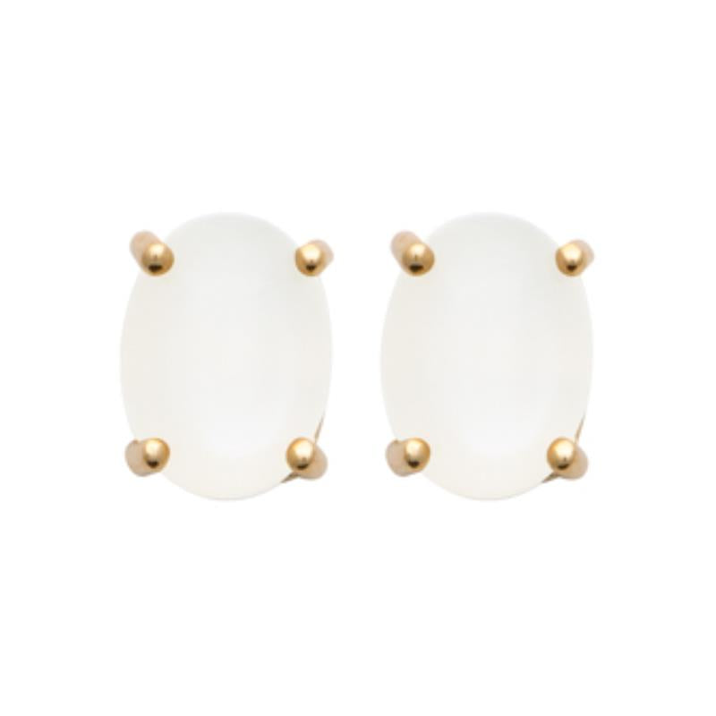 Coque de Nacre Puces d'oreilles plaqué or 2598010