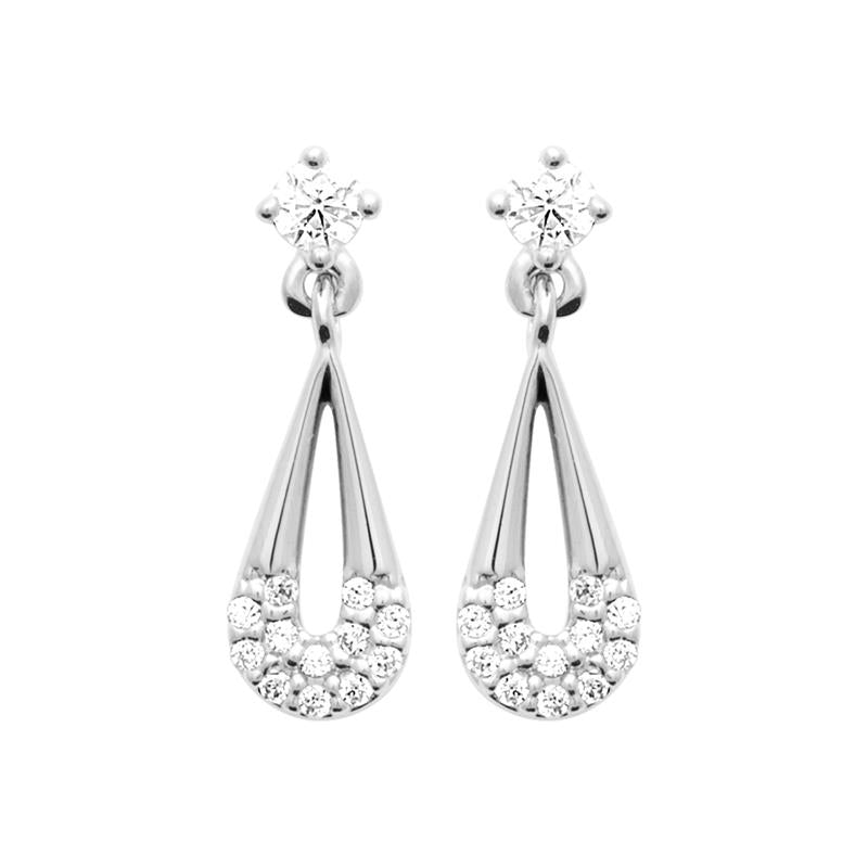 Coque de Nacre Boucles d'oreilles pendantes argent 13080710