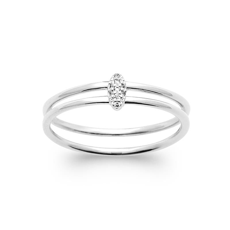Coque de Nacre Bague argent 10001910