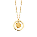 Coque de Nacre Collier acier doré 312333
