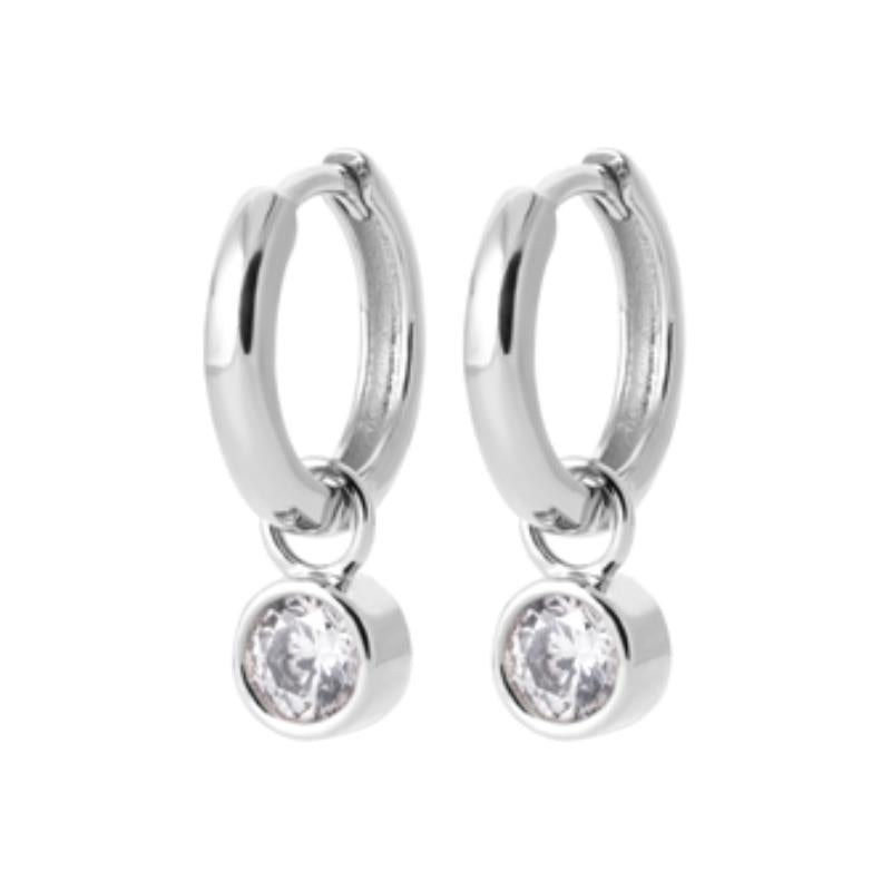 Coque de Nacre Créoles argent 1640110
