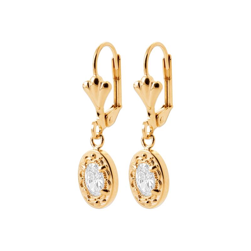 Coque de Nacre Boucles d'oreilles plaqué or 23084710