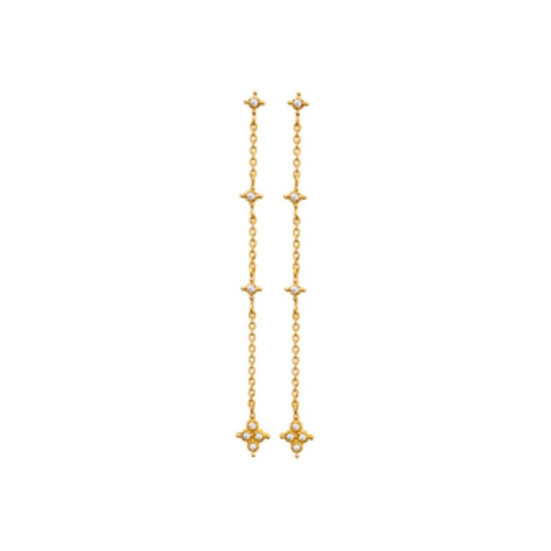 Coque de Nacre Boucles d'oreilles pendantes plaqué or 23002210