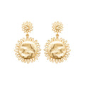 Coque de Nacre Boucles d'oreilles pendantes plaqué or 23075400