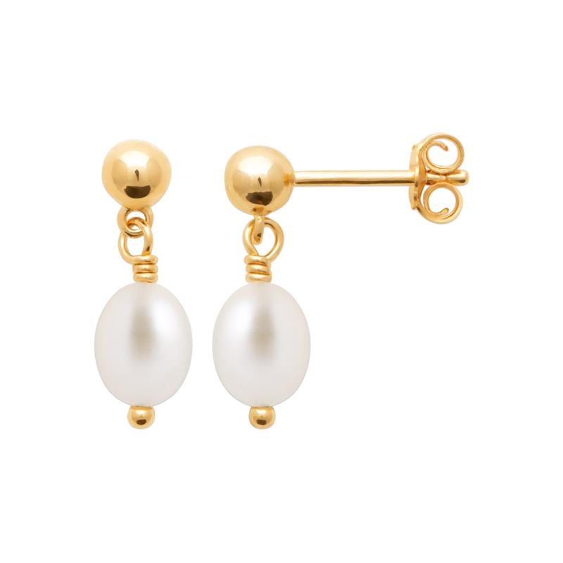 Coque de Nacre Boucles d'oreilles plaqué or 230655014