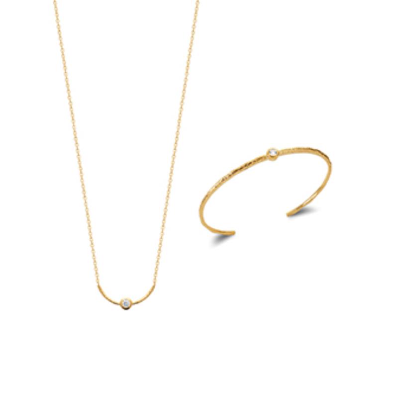 Coque de Nacre Collier plaqué or 973504