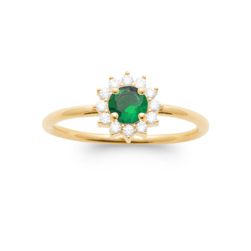 Coque de Nacre Bague solitaire plaqué or 2972250