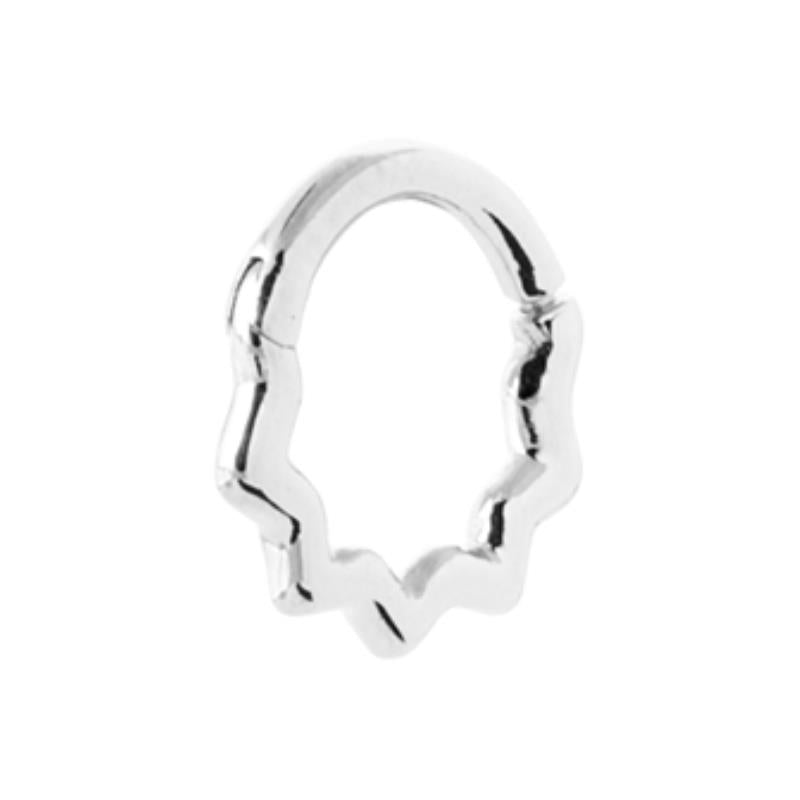 Coque de Nacre Créoles argent 7677700