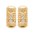 Coque de Nacre Puces d'oreilles plaqué or 23028510