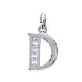 Coque de Nacre Pendentif initiale argent 18601104