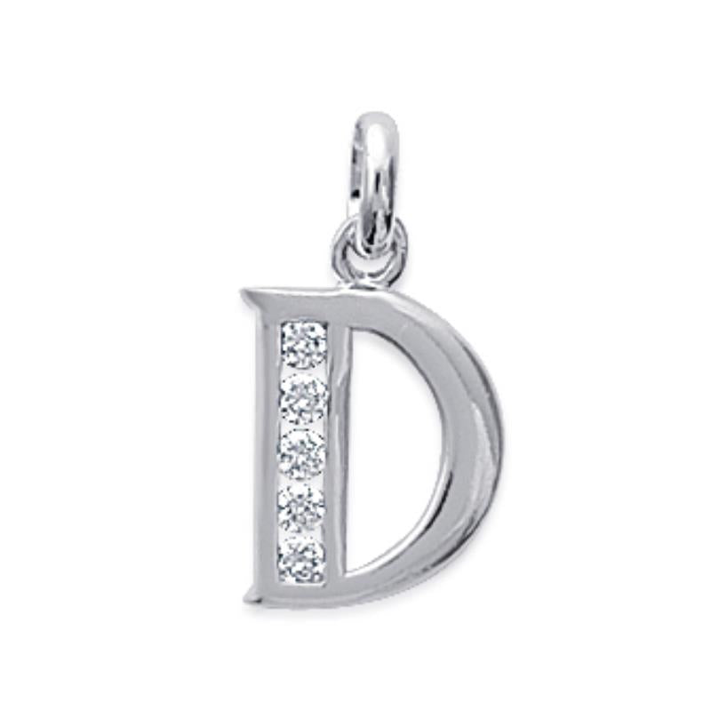 Coque de Nacre Pendentif initiale argent 18601104