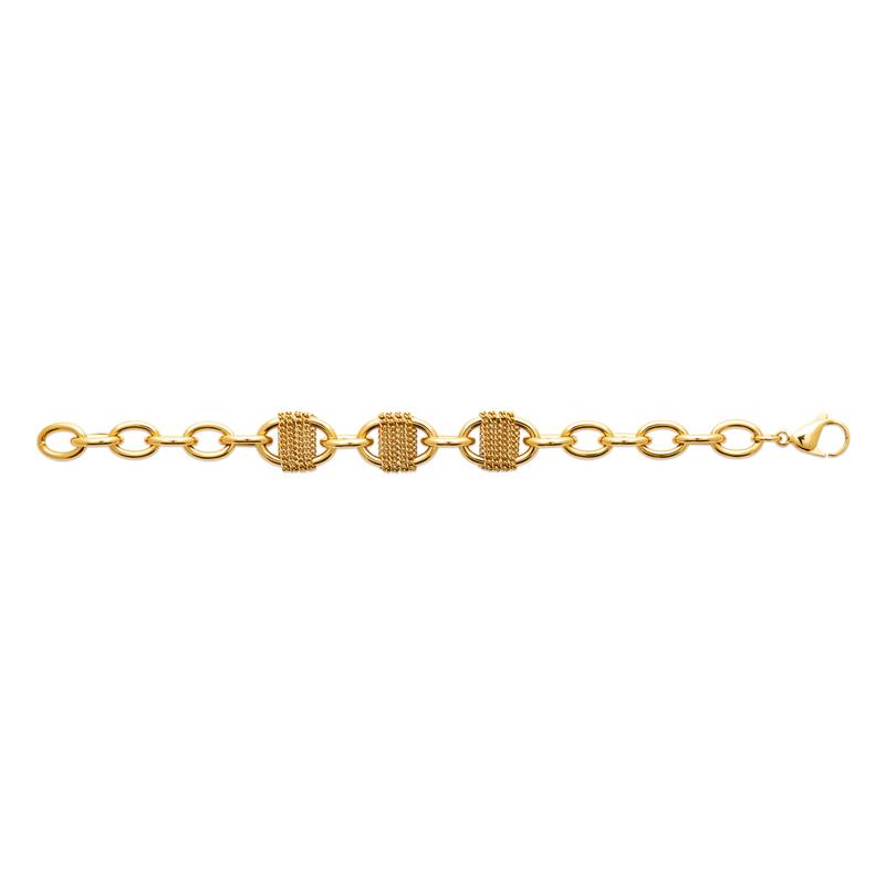 Coque de Nacre Bracelet acier doré 312386
