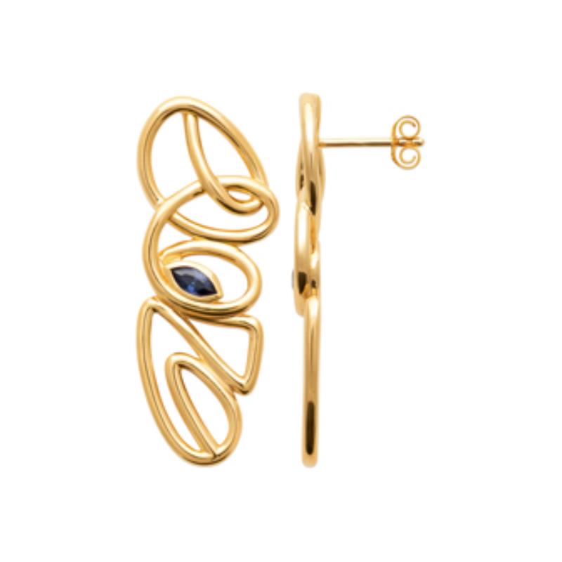Coque de Nacre Boucles d'oreilles pendantes plaqué or 23069540