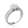 Coque de Nacre Bague solitaire argent 1211010