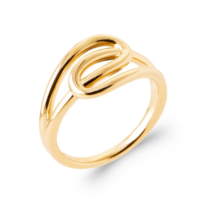 Coque de Nacre Bague plaqué or 20012900