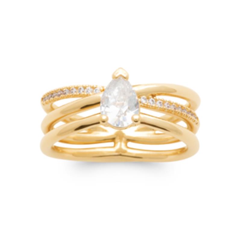 Coque de Nacre Bague plaqué or 2973310