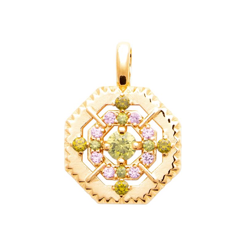Coque de Nacre Pendentif plaqué or 2790305