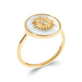 Coque de Nacre Bague plaqué or 2286404