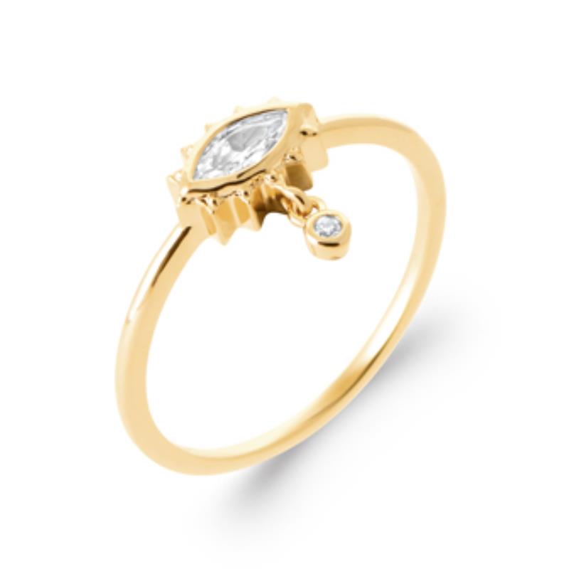 Coque de Nacre Bague plaqué or 2964410