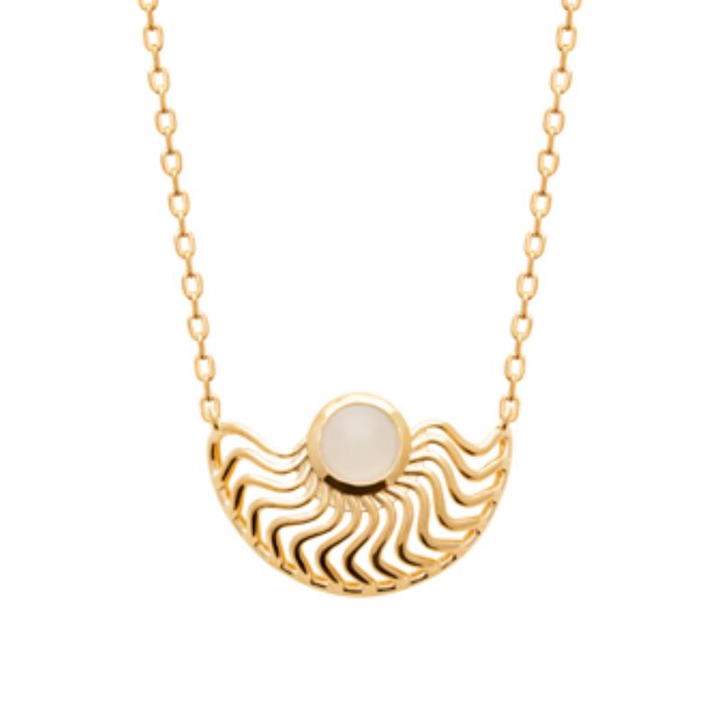 Coque de Nacre Collier plaqué or 974251