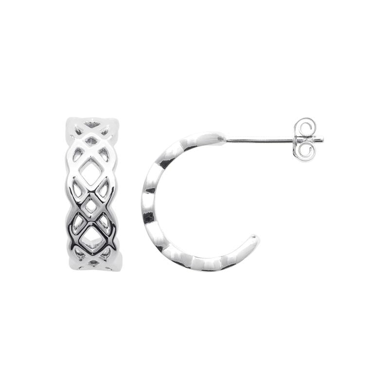 Coque de Nacre Créoles argent 7685600