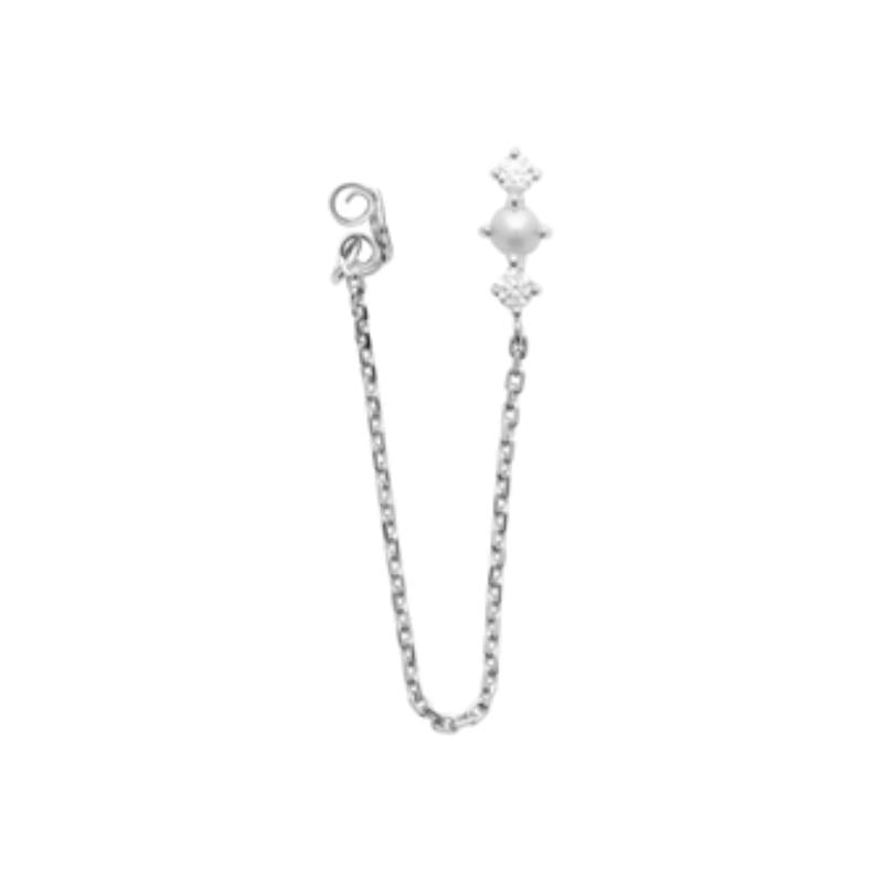 Coque de Nacre Boucle d'oreille à l'unité argent 130696014