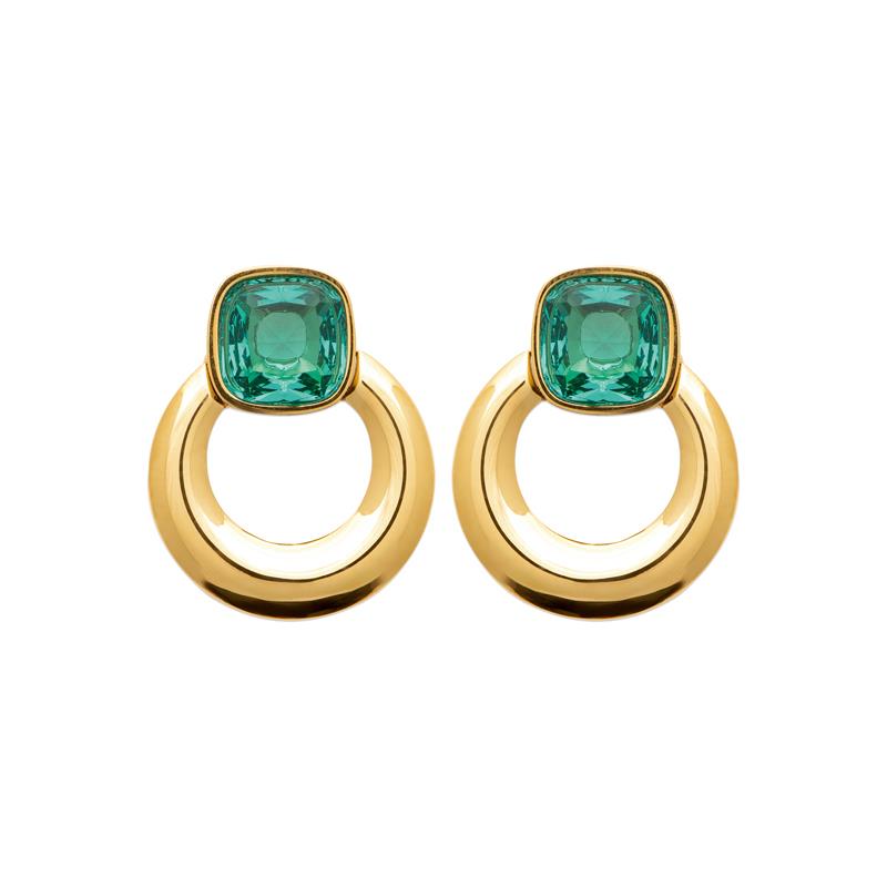 Izee Boucles d'oreilles pendantes acier doré 3134809