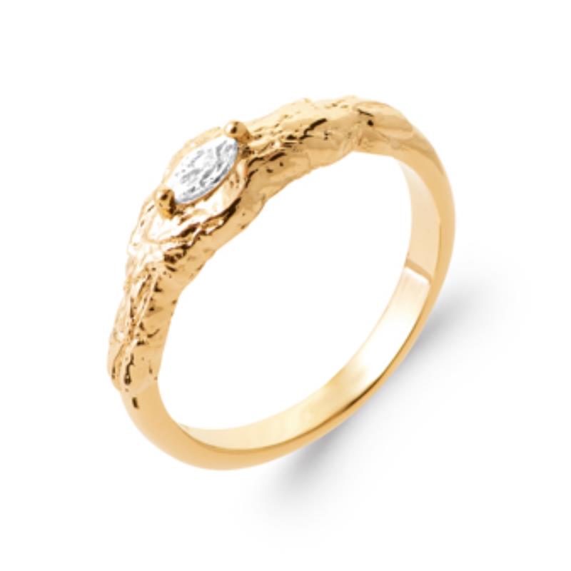 Coque de Nacre Bague plaqué or 20000910
