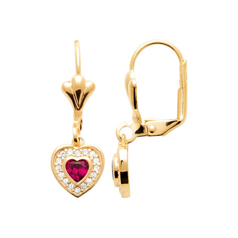 Coque de Nacre Boucles d'oreilles plaqué or 23081820