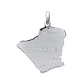 Coque de Nacre Pendentif carte argent 1836400