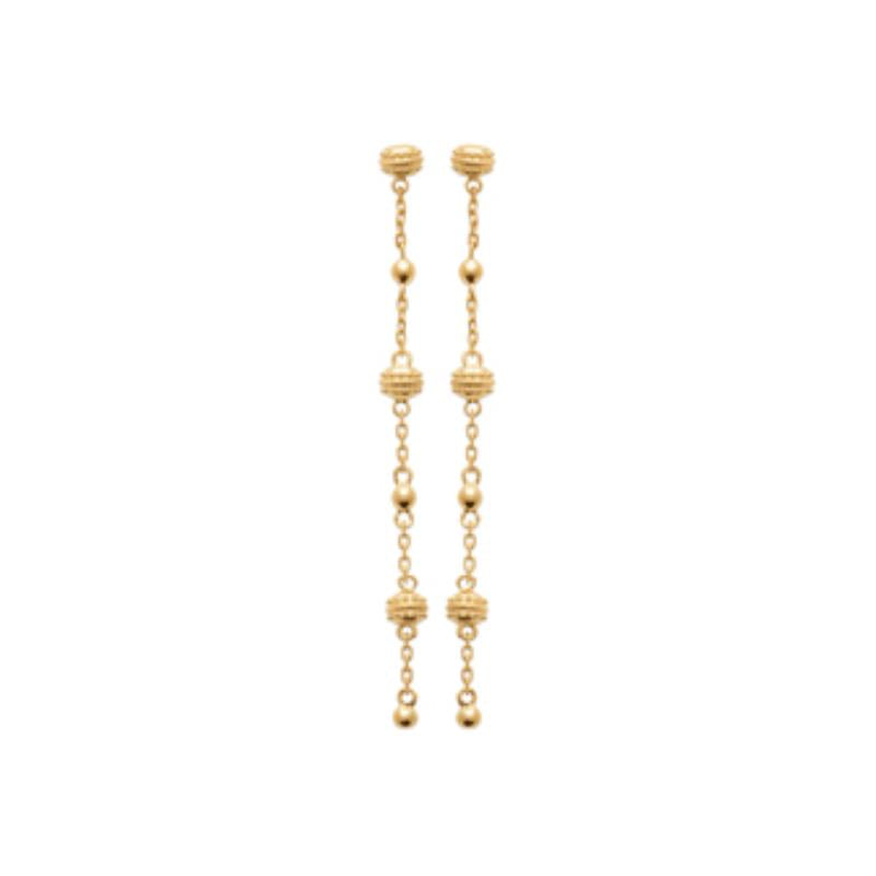 Coque de Nacre Boucles d'oreilles pendantes plaqué or 23017500