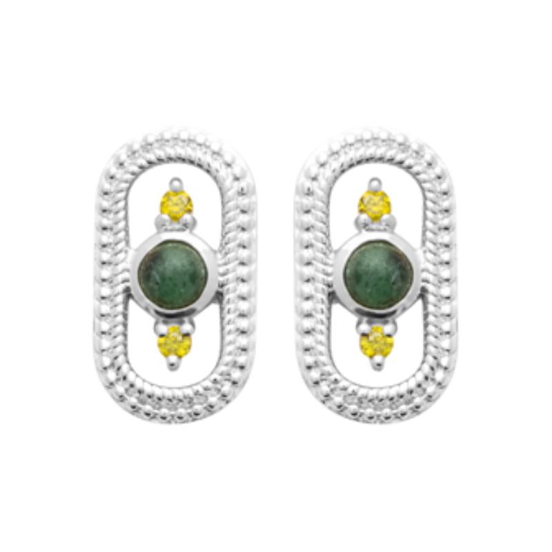 Coque de Nacre Puces d'oreilles argent 13048850