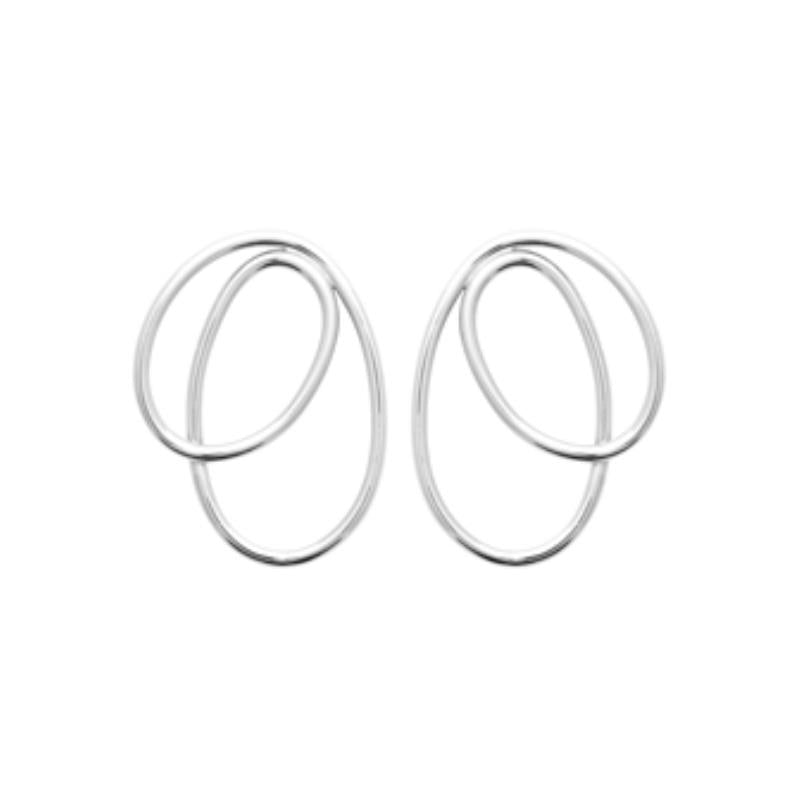 Coque de Nacre Boucles d'oreilles pendantes argent 73050700