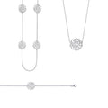 Coque de Nacre Collier argent 721151
